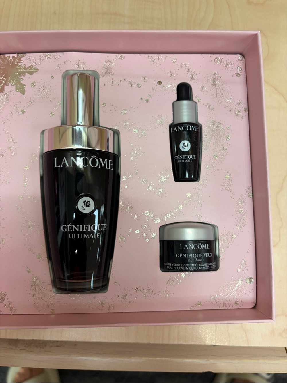 Lancôme Génifique Ultimate Serum Set – Black serum + eye cream new box